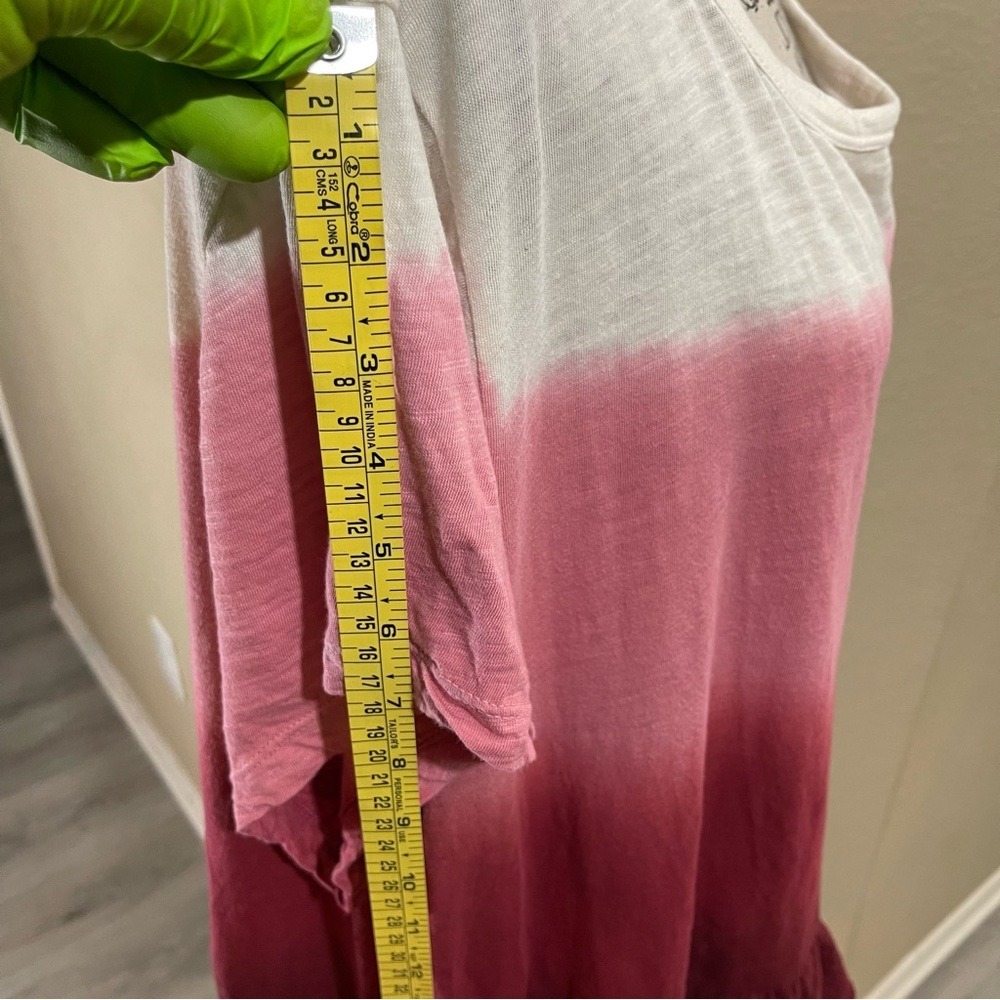 French Laundry Gradient Pink‎ Ruffle Top - Picture 8 of 10